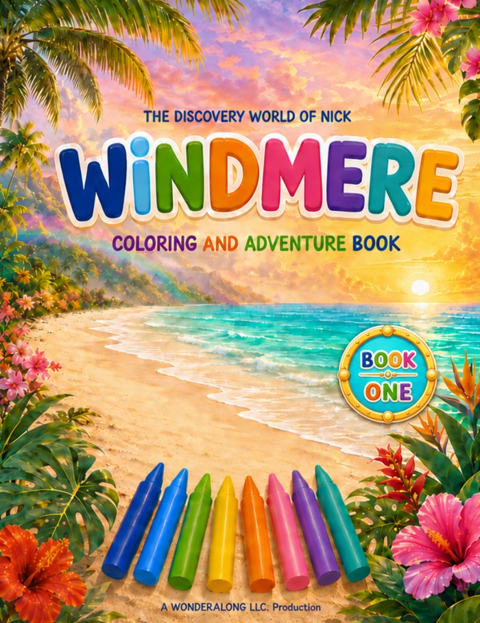 Windmere Coloring and Adventure Book cover